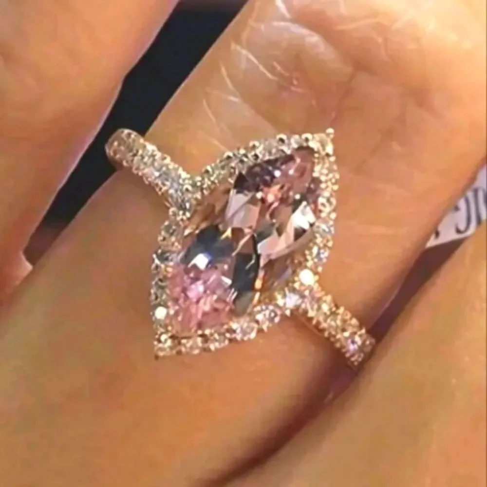 Champagne diamond  studded ring